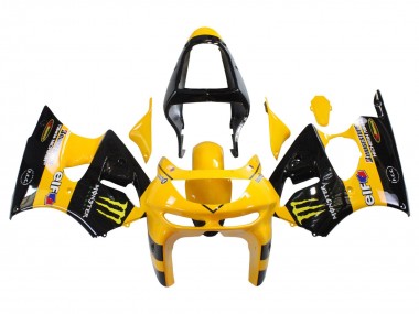 Acheter Carénages Moto Kawasaki ZX6R 1998-1999 - Jaune Noir Monstre Elf Bridgestone