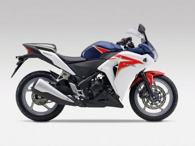 Acheter Carénages Moto Honda CBR250RR 2011-2015 - Blanc Rouge Bleu Foncé Bande