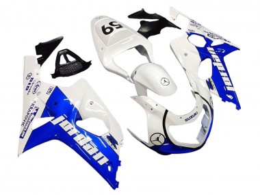 Acheter Carénages Moto Suzuki GSXR1000 2000-2002 - Blanc Bleu Jordan 59