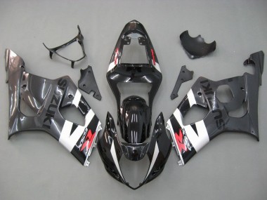 Acheter Carénages Moto Suzuki GSXR 1000 2003-2004 - Noir Brillant Blanc Gris Rouge