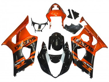 Acheter Carénage Moto Suzuki GSXR 1000 2003-2004 - Burnt Orange Noir Brillant