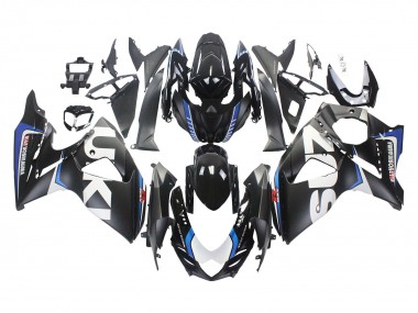 Acheter Carénages Moto Suzuki GSXR 1000 2009-2016 - Noir Mat Blanc Bleu