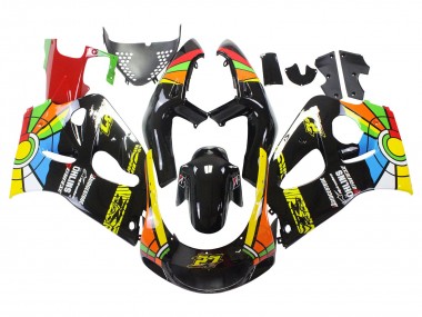 Acheter Carénages Moto Suzuki GSXR 600 / GSXR 750 1996-2000 - Noir Multicolore 27