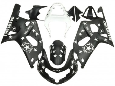 Acheter Carénages Moto Suzuki GSXR 600 / GSXR 750 2001-2003 - Noir Brillant Blanc Étoile