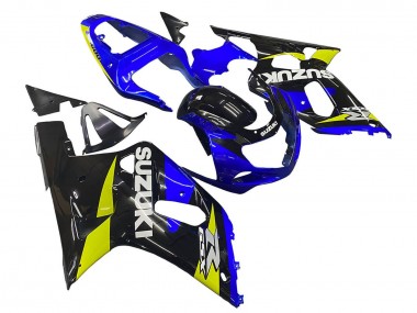 Acheter Carénages Moto Suzuki GSXR 600 / GSXR 750 2001-2003 - Bleu Jaune Noir Brillant