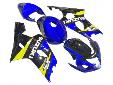 Acheter Carénages Moto Suzuki GSXR 600 / GSXR 750 2004-2005 - Bleu Jaune Noir