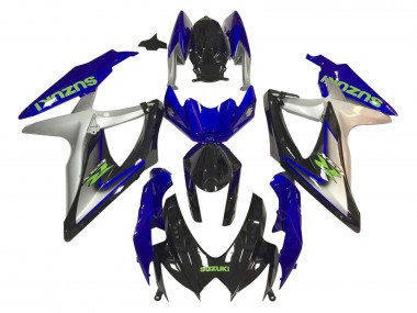Acheter Carénages Moto Suzuki GSXR 600 / GSXR 750 2006-2007 - Argent Bleu Noir Brillant Vert
