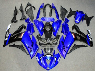 Acheter Carénages Moto Yamaha YZF R3/R25 2015-2018 - Bleu Noir Brillant