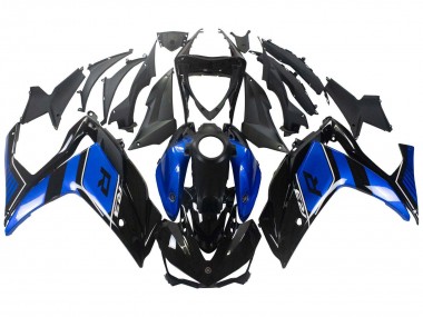 Acheter Carénage Moto Yamaha YZF R3/R25 2015-2018 - Bleu Noir Brillant