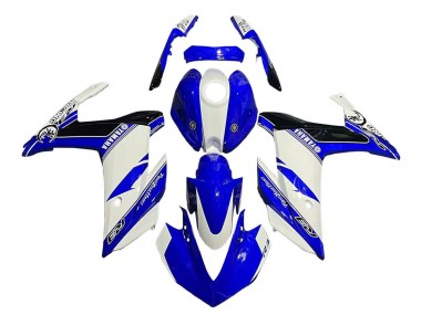 Acheter Carénages Moto Yamaha YZF R3/R25 2015-2018 - Blanc Bleu Noir Courses