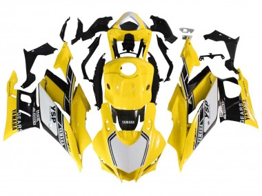 Acheter Carénages Moto Yamaha YZF R3/R25 2019-2021 - Jaune Blanc Noir Bande
