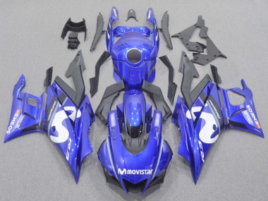 Acheter Carénages Moto Yamaha YZF R3/R25 2022-2024 - Bleu Blanc Noir MoviStar ENEOS Yamalube