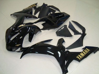 Acheter Carénages Moto Yamaha YZF R1 2002-2003 - Noir Brillant Or Décalque