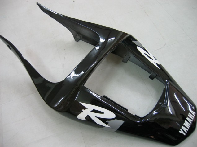 Carénages Moto Yamaha YZF 1000 R1 2000-2001 - Noir Brillant Blanc Décalque