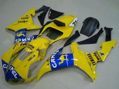 Acheter Carénages Moto Yamaha YZF R1 2002-2003 - Jaune Bleu Chameau Motul