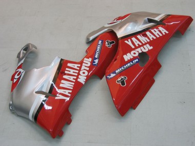 Acheter Carénages Moto Yamaha YZF 1000 R1 2000-2001 - Argent Rouge Fortuna Motul