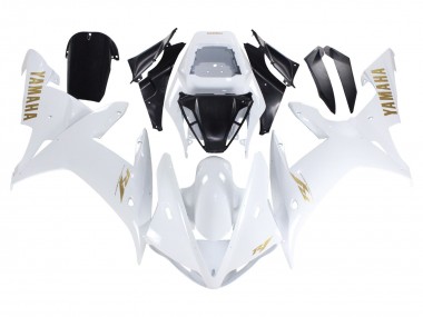 Acheter Carénages Moto Yamaha YZF 1000 R1 2002-2003 - Blanc Or Décalque