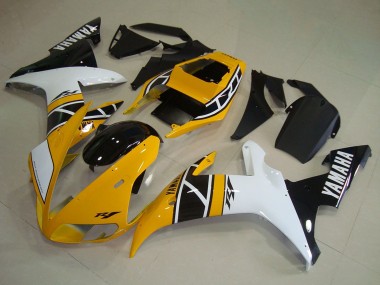Acheter Carénages Moto Yamaha YZF R1 2002-2003 - Jaune Blanc Noir Anniversaire