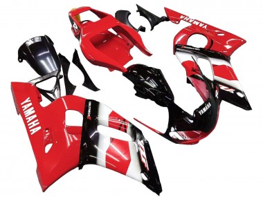 Acheter Carénage Moto Yamaha YZF 600 R6 1998-2002 - Rouge Blanc Noir Brillant