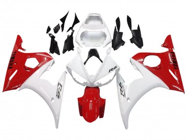 Acheter Carénages Moto Yamaha YZF R6 2003-2004 - Blanc Rouge
