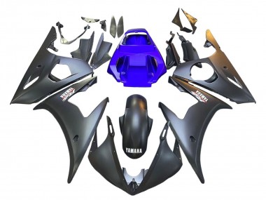 Acheter Carénages Moto Yamaha YZF R6 2003-2004 - Bleu Noir Mat