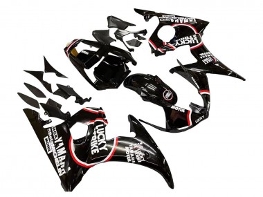Acheter Carénages Moto Yamaha YZF R6 2003-2004 - Noir Brillant Rouge Blanc Lucky Strike Motul