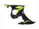 Carénages Moto Yamaha YZF R6S 2006-2009 - Noir Brillant Jaune Néon