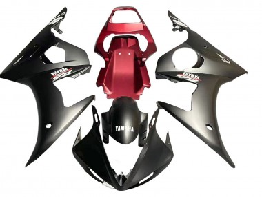Acheter Carénage Moto Yamaha YZF R6S 2006-2009 - Rouge Noir Mat