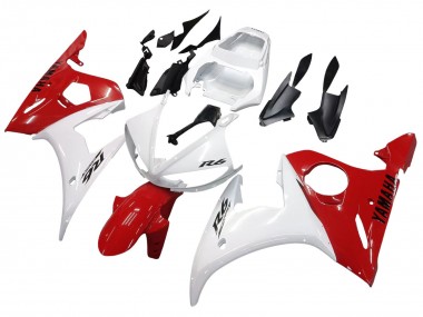 Acheter Carénages Moto Yamaha YZF 600 R6 2005 - Blanc Rouge