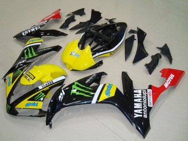 Acheter Carénages Moto Yamaha YZF R1 2004-2006 - Jaune Blanc Noir Rouge Vert Monstre Rouge Blanc Motul