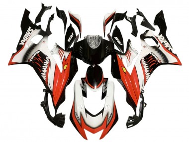 Acheter Carénages Moto Yamaha YZF 600 R6 2017-2023 - Blanc Rouge Noir Requin