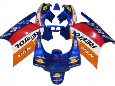 Acheter Carénages Moto Honda NSR250R 1988-1989 - Orange Blanc Rouge Bleu Repsol