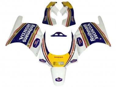 Acheter Carénages Moto Honda NSR250R 1988-1989 - Blanc Jaune Bleu Rothmans