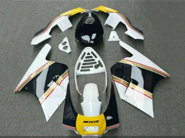 Acheter Carénages Moto Honda NSR250R 1988-1989 - Blanc Jaune Or Noir Brillant