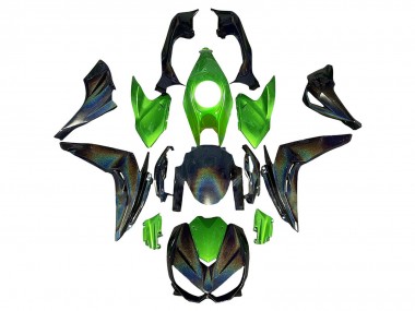 Acheter Carénages Moto Kawasaki Z1000 2014-2019 - Vert Arc-en-ciel