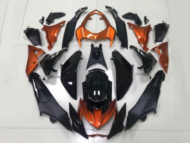 Acheter Carénages Moto Kawasaki Z1000 2014-2019 - Orange Noir Brillant Noir Mat
