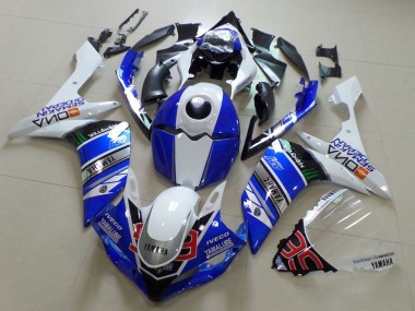 Acheter Carénages Moto Yamaha YZF R1 2007-2008 - Blanc Bleu Noir Vert Monstre Yamalube