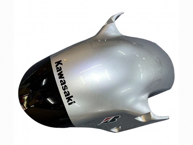 Carénages Moto Kawasaki ZX9R 2002-2003 - Argent Noir Brillant Monstre Elf