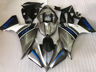 Acheter Carénages Moto Yamaha YZF R1 2009-2011 - Argent Blanc Bleu