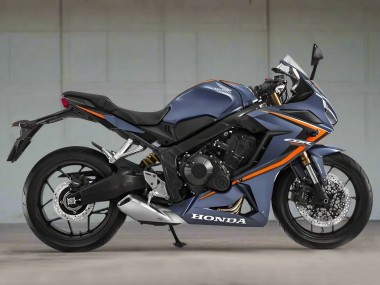 Acheter Carénages Moto Honda CBR650R 2019-2020 - Bleu Brillant Foncé Orange Noir