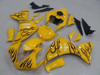 Acheter Carénages Moto Yamaha YZF R1 2009-2011 - Jaune Noir Flamme