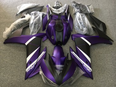 Acheter Carénages Moto Yamaha YZF R3/R25 2015-2018 - Blanc Violet Noir Mat