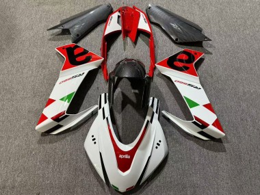 Acheter Carénages Moto Aprilia RS660 2020-2024 - Blanc Rouge Noir Fibre de Carbone Vert