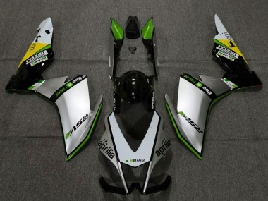 Acheter Carénages Moto Aprilia RSV4 1000 2009-2015 - Argent Noir Vert Jaune