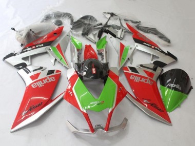 Acheter Carénage Moto Aprilia RSV4 1000 2009-2015 - Rouge Argent Vert Noir