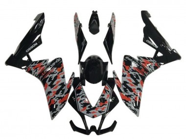 Acheter Carénages Moto Aprilia RSV4 1000 2009-2015 - Noir Gris Rouge Camouflage