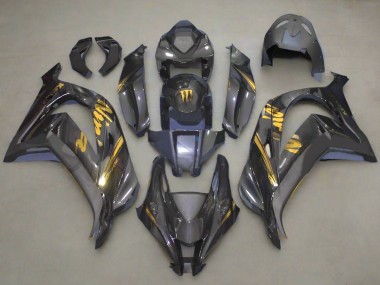 Acheter Carénages Moto Kawasaki ZX10R 2016-2020 - Fausse Fibre de Carbone Or