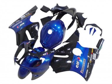Acheter Carénages Moto Kawasaki ZX12R 2002-2006 - Bleu Noir Brillant Elf Bridgestone