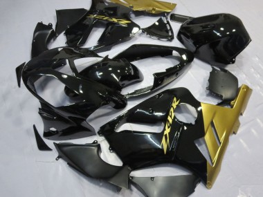 Acheter Carénages Moto Kawasaki ZX12R 2002-2006 - Noir Brillant Or