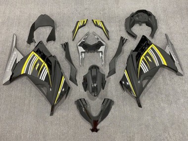 Acheter Carénages Moto Kawasaki EX300 2013-2017 - Jaune Argent Noir Brillant Noir Mat